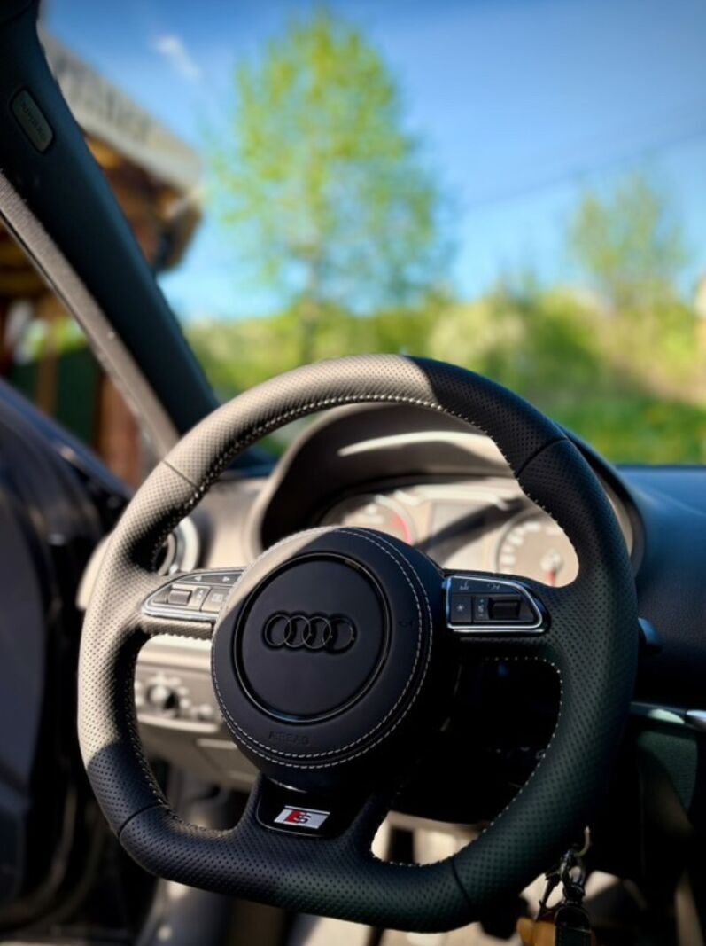 VOLANT AUDI KOŽENÝ MULTIFUNKCNY + airbag + PADLA - 15