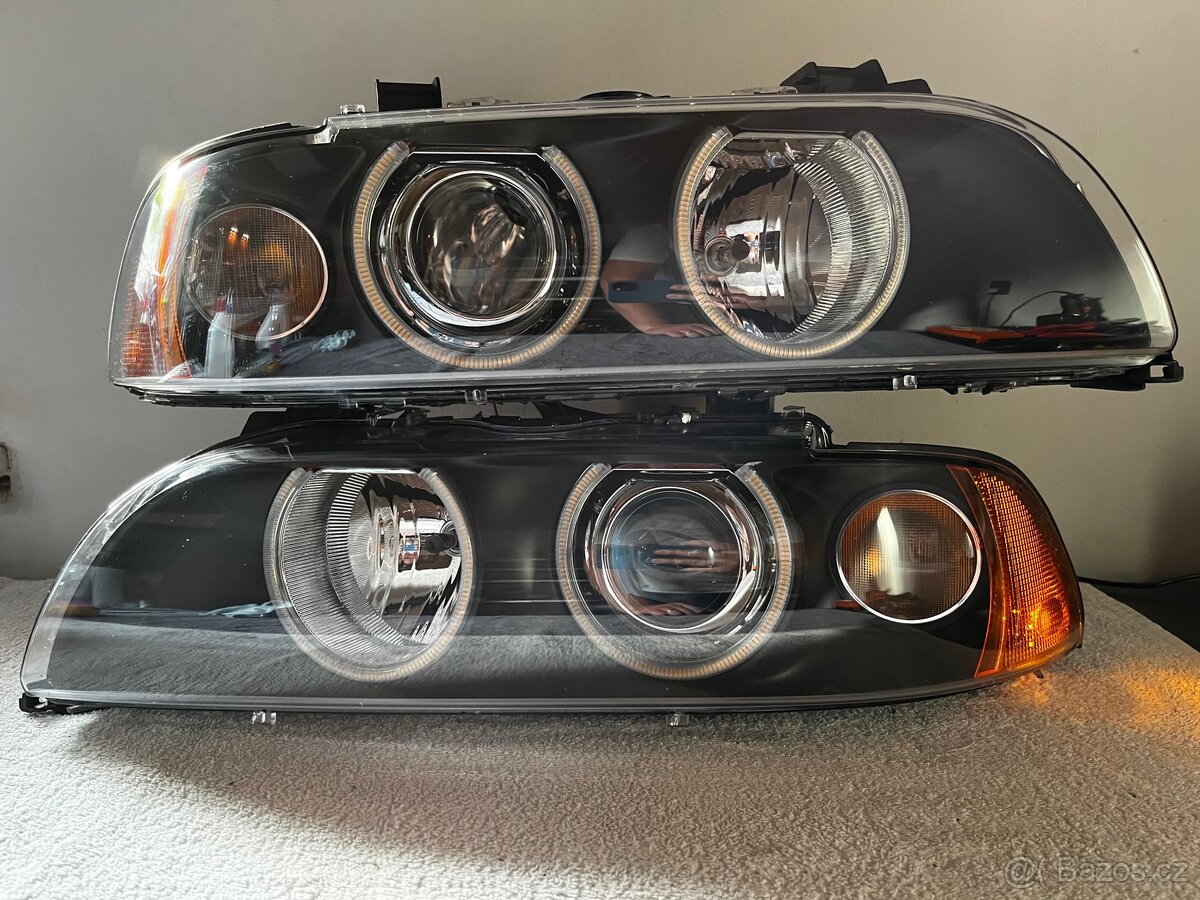 BMW E39 - renovace světel / retrofit / custom, bi-led,xenon - 15