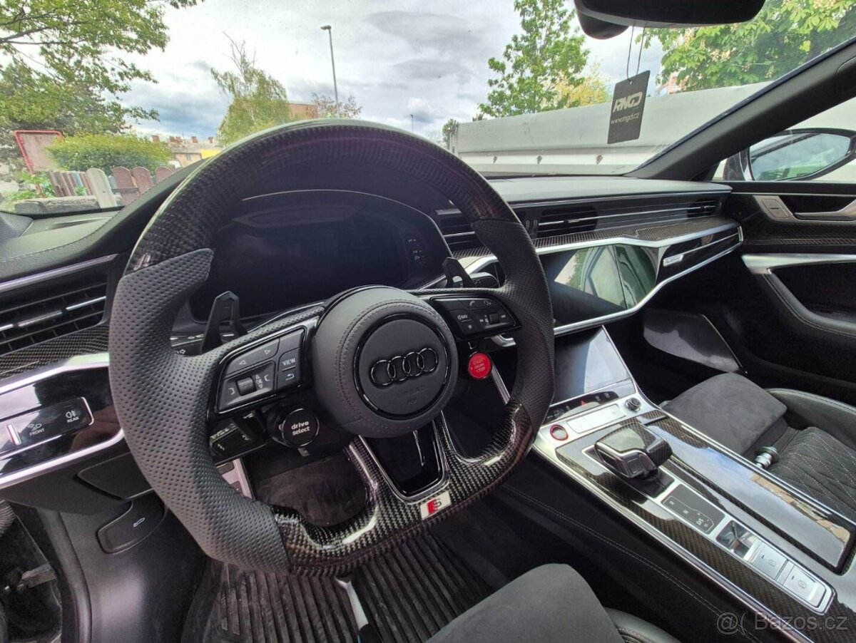 KARBONOVY VOLANT AUDI so ŠTART/STOP DRIVE SELECT - 15