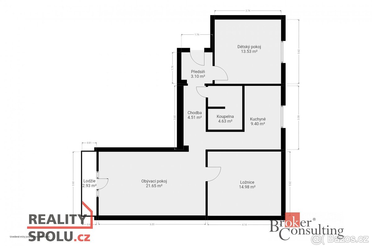 Prodej, byty/3+1, 76 m2, Moravská 997/10, 31200 Plzeň, Plzeň - 15