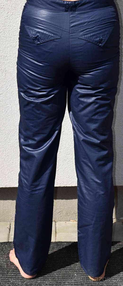 Béžové slim kalhoty Benetton a zateplené Betty Barclay S - 15