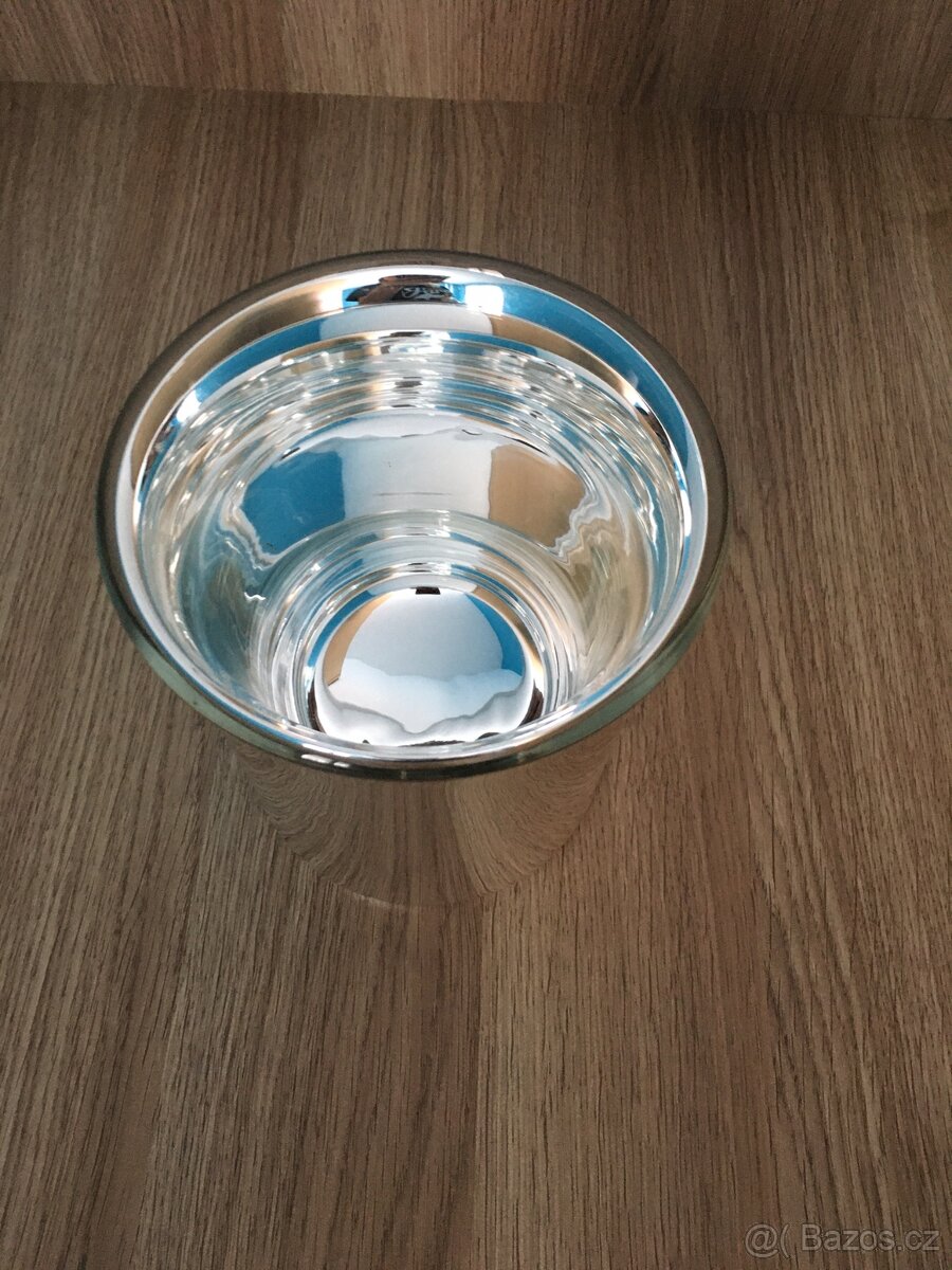 Stříbřené sklo - tzv. selské stříbro - 15