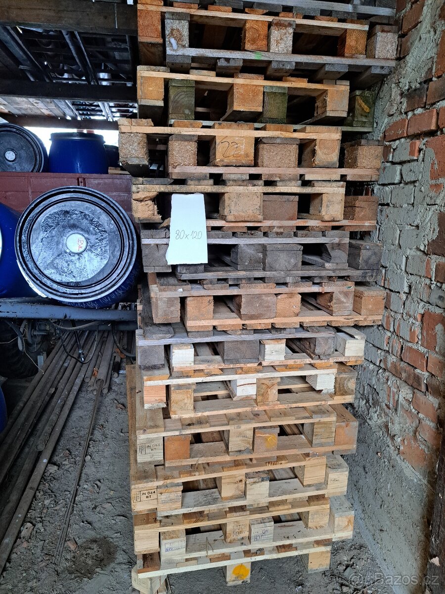 Drevene palety 80x120 - 15