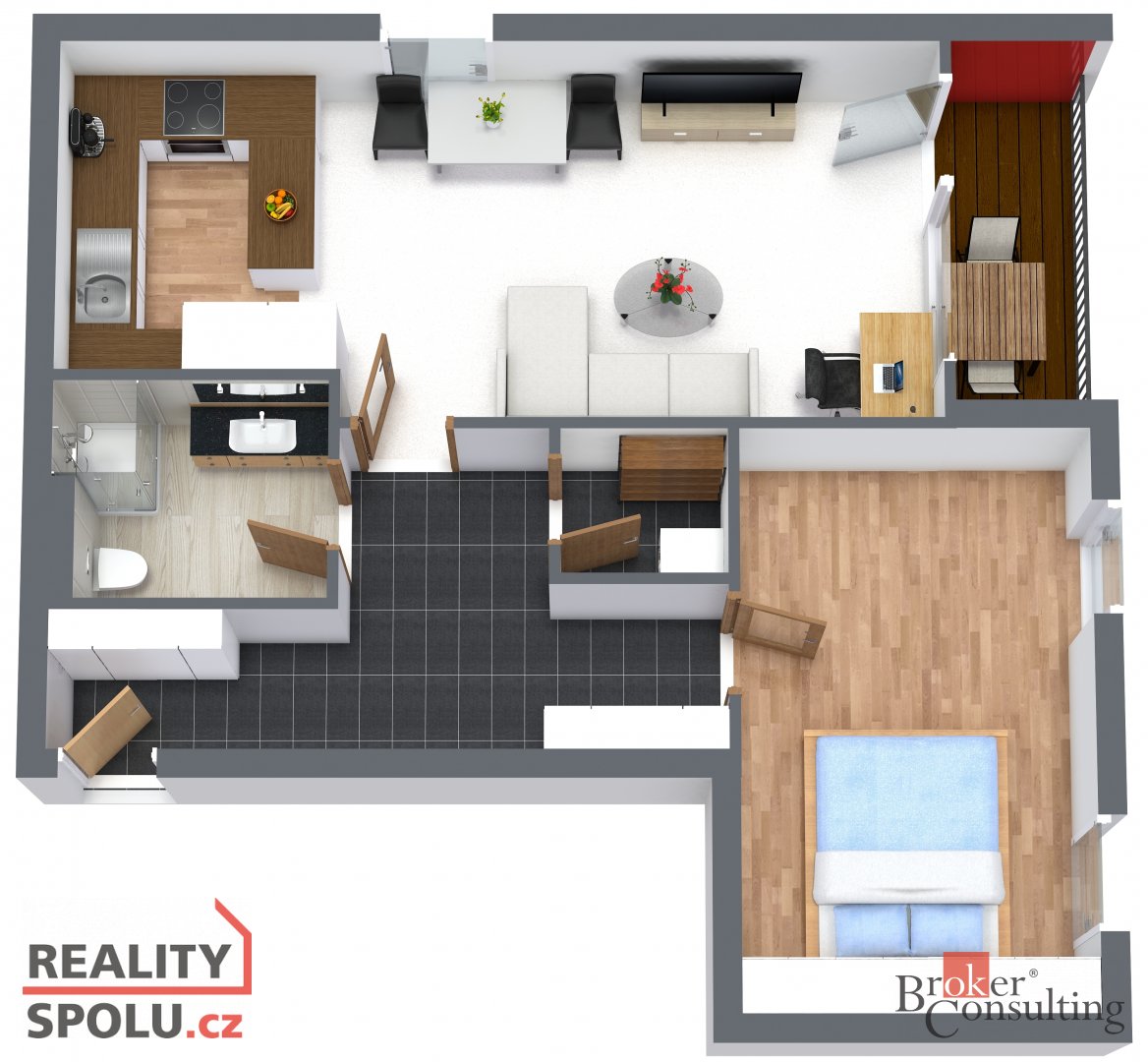 Pronájem, byty/2+kk, 56 m2, Nová, Chotěšov, Plzeň-jih [ID 79 - 15