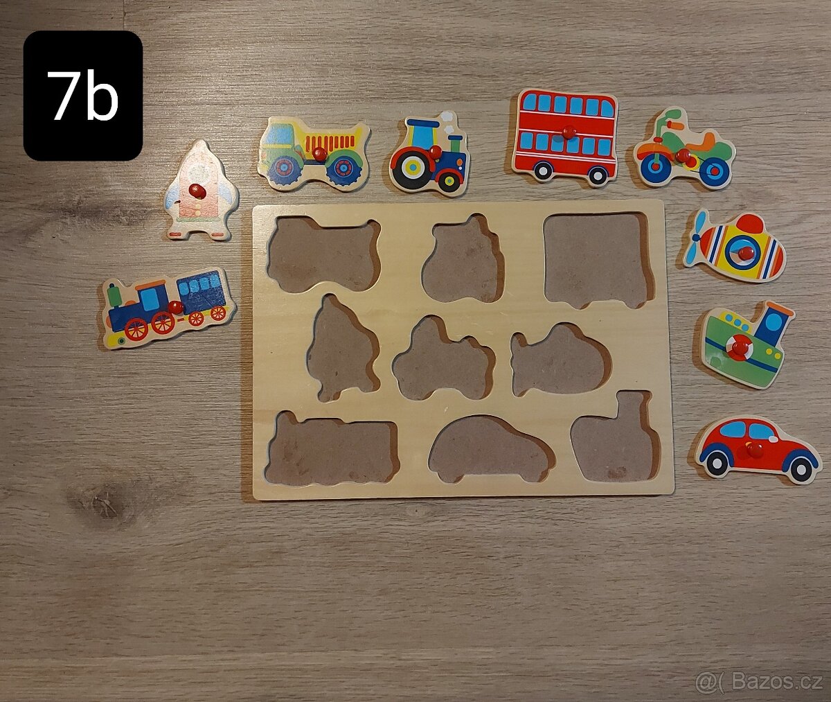 Vkládačka stavebnice dřevěná - 15