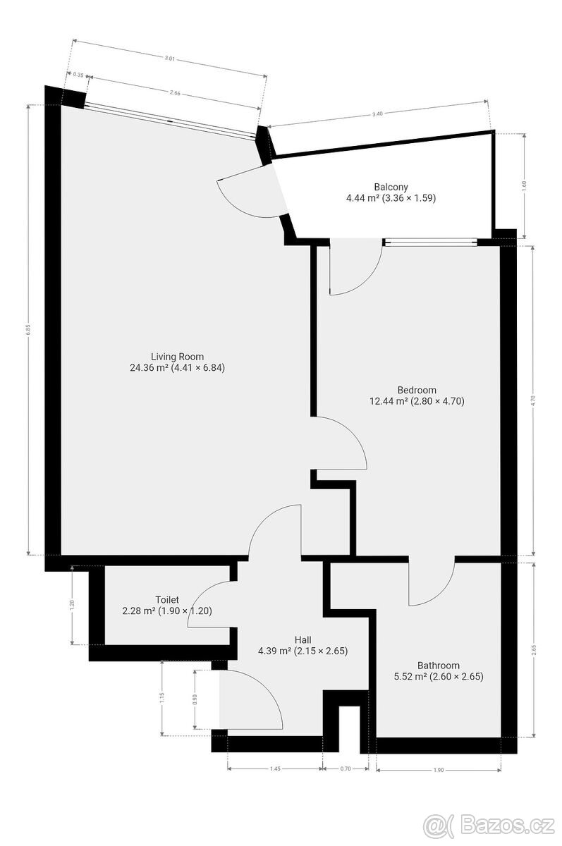 Pronájem bytu 2+kk, Kurta Konráda, Libeň, 53 m2 - 15