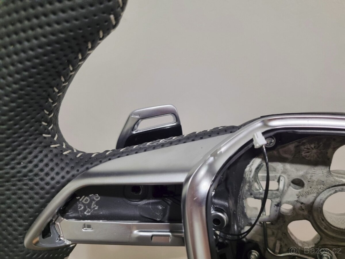 AUDI A6 A7 C8 Q8 S8 ETRON VOLANT kozeny zkoseny / vyhrievany - 15