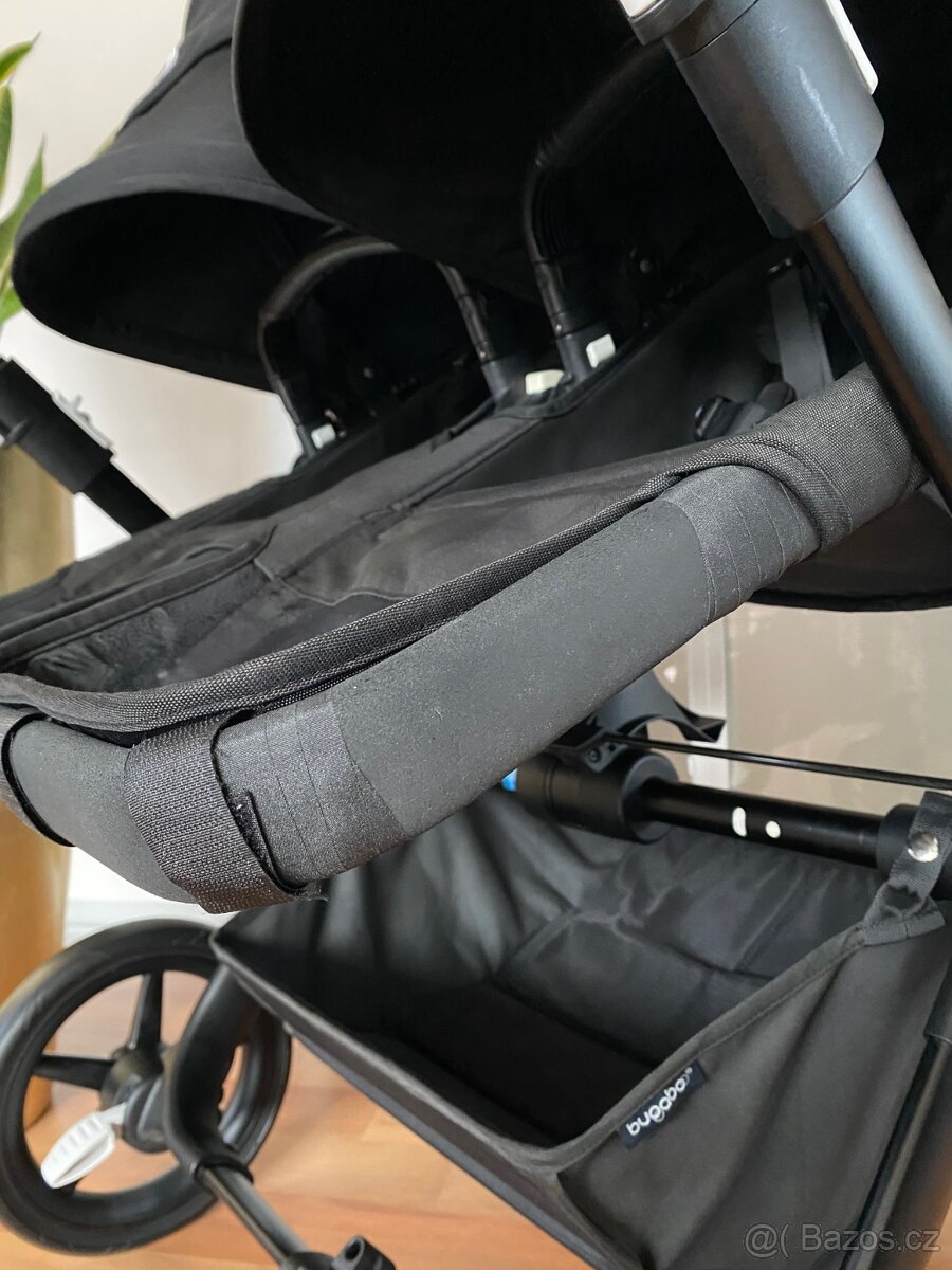 Bugaboo Dokey 5 TWIN all black + adaptér - 15