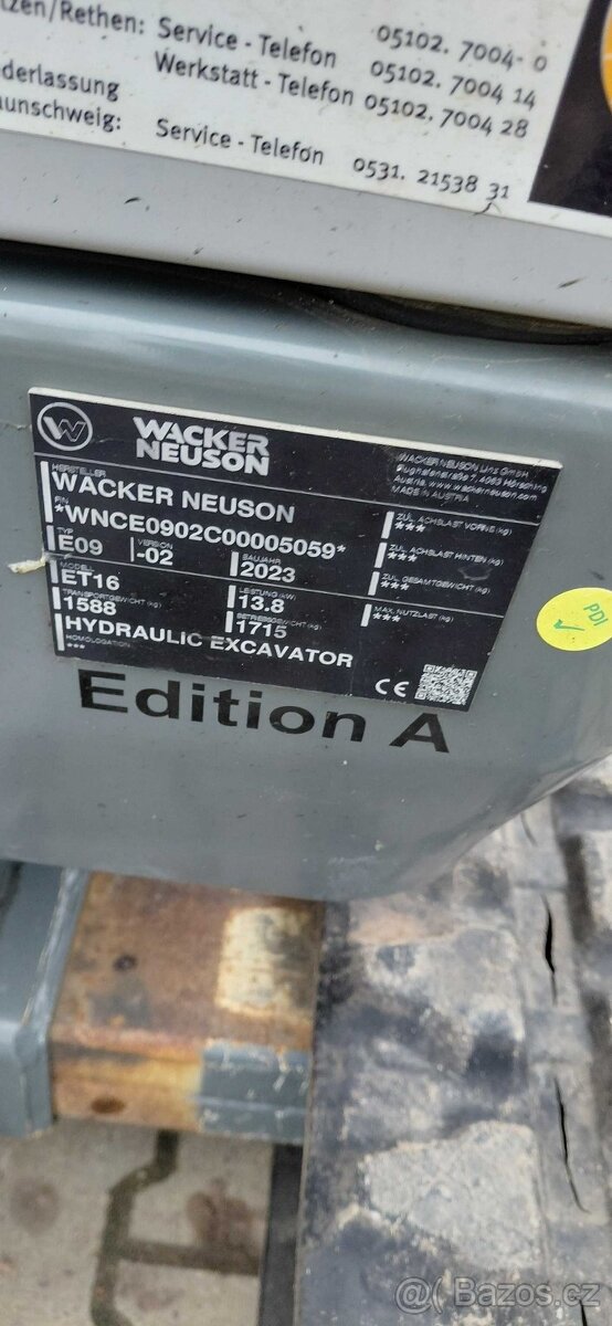 Minibagr Wacker Neuson ET 16 - 15