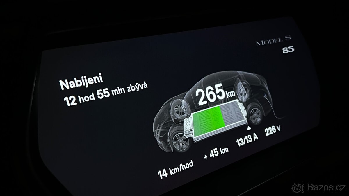 Tesla Model S85 El.Panorama Kuze Vzd.podvozek barva RedMult - 15