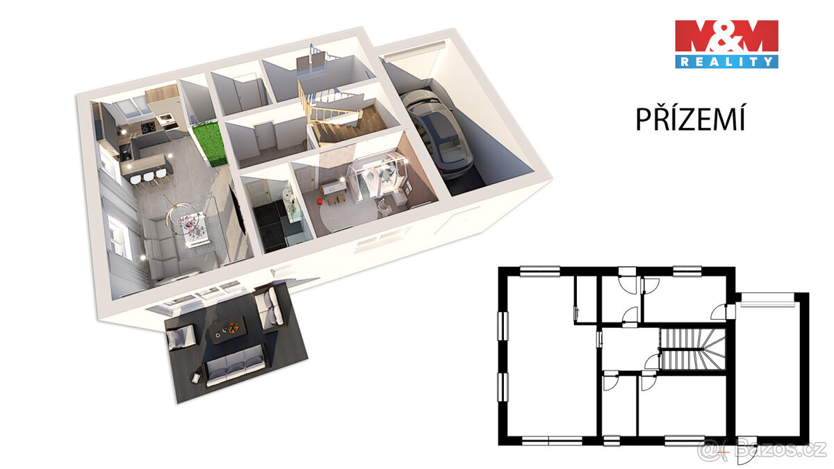 Stavební pozemek, 464 m², se stav. povolením na RD, Škvorec - 15