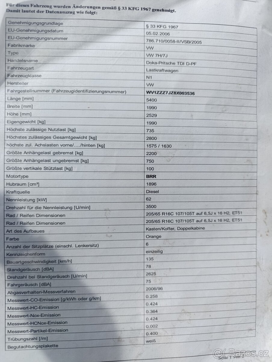 Volkswagen Transporter T5 Valník - 15