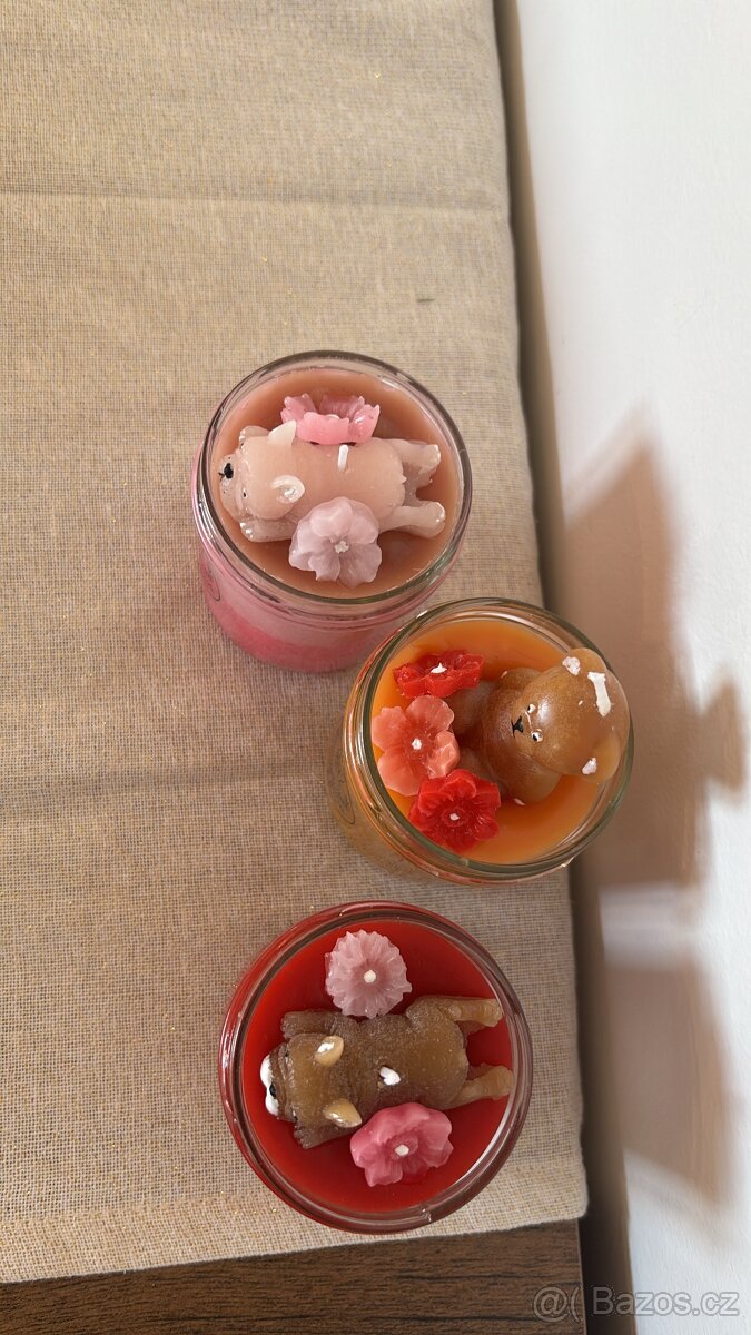 Ručně dělané svíčky – různé motivy - 15