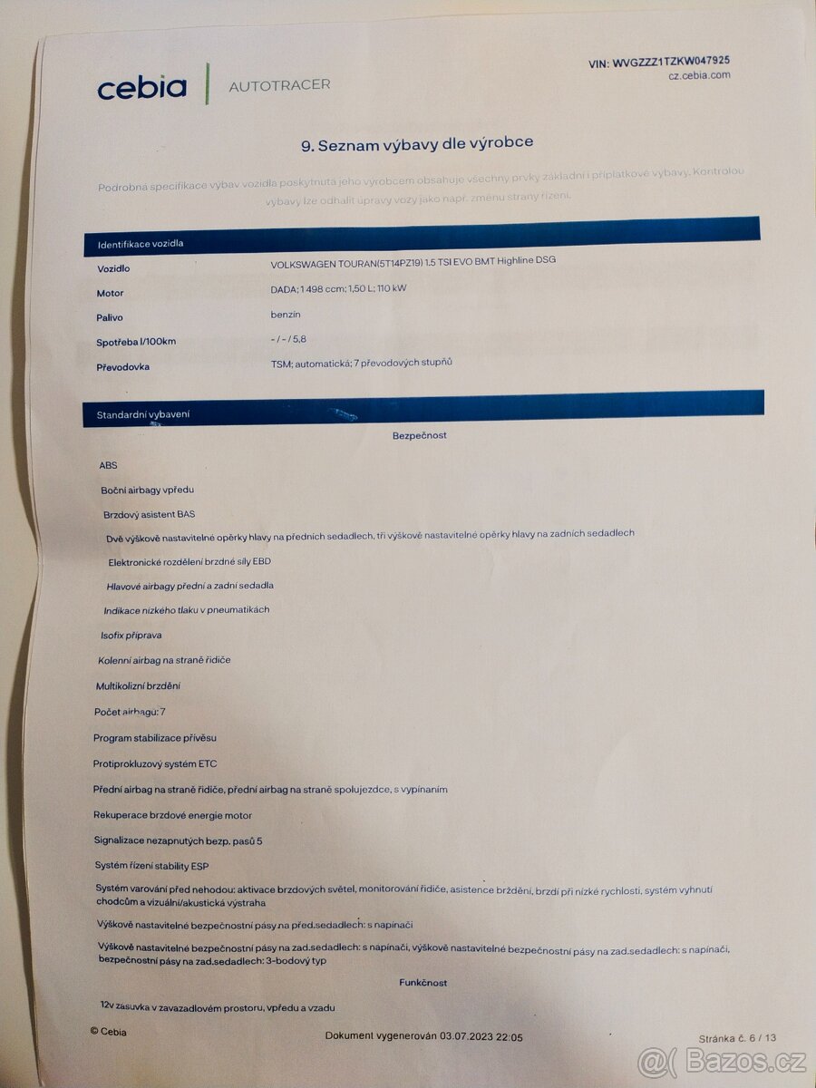 Volkswagen Touran 1.5 TSI Highline DSG - 15