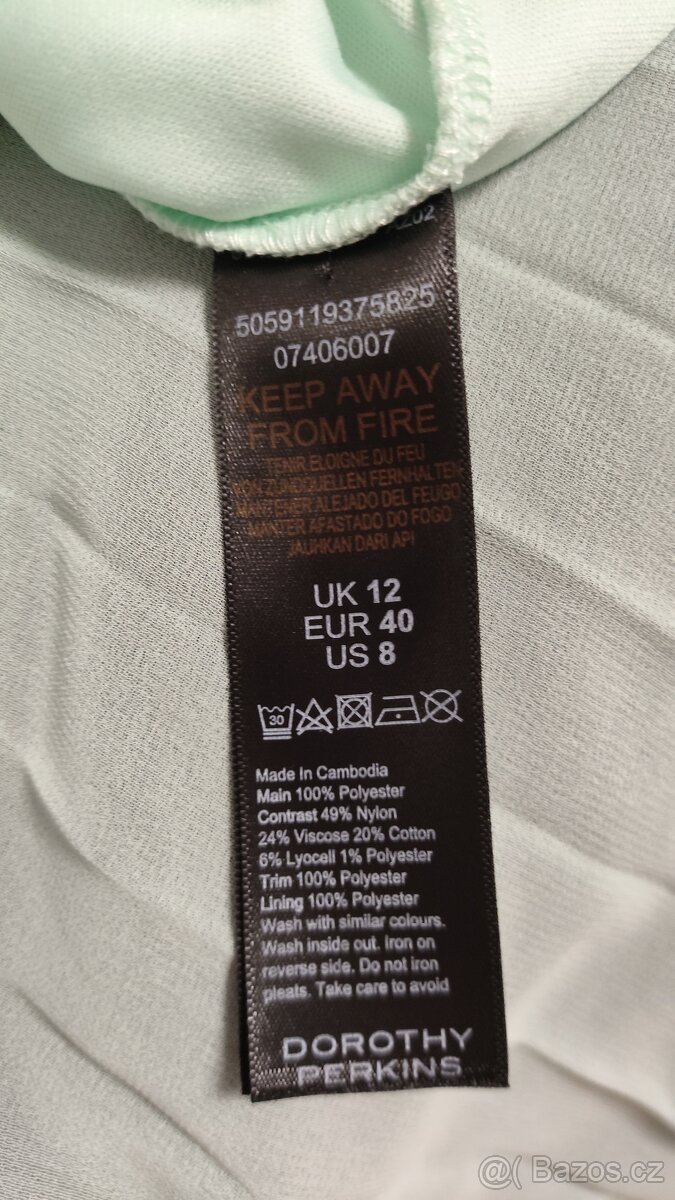 Šaty Dorothy Perkins, vel.40/L, mint - 15