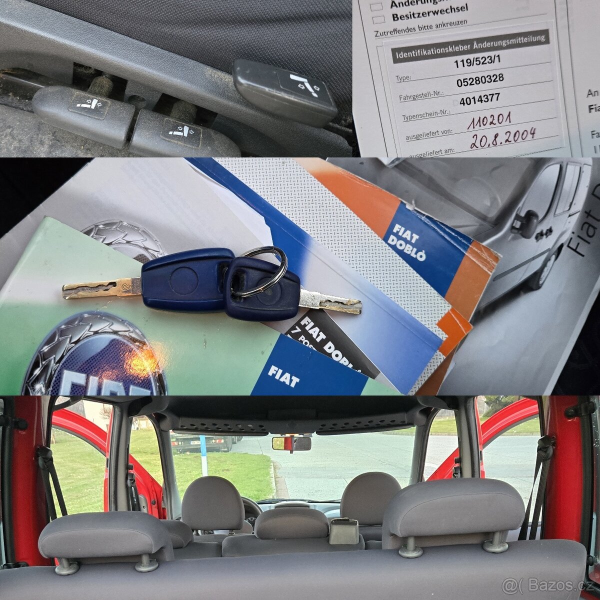 FIAT DOBLÓ 1,9 JTD 7 MÍST , KLIMA, EL.OKNA, MAXI - LONG TOP - 15