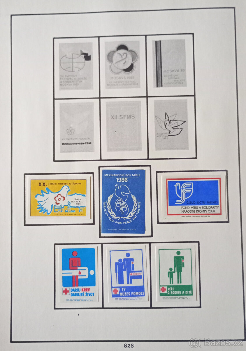 Album zápalkových nálepek 1980–1988 – 143 ks, pěkný stav - 15