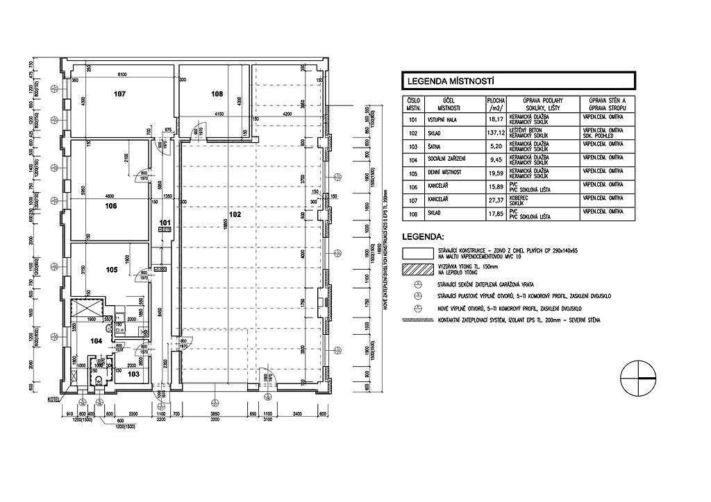 Pronájem objektu skladové prostory, kanceláře, 250m2 - 15