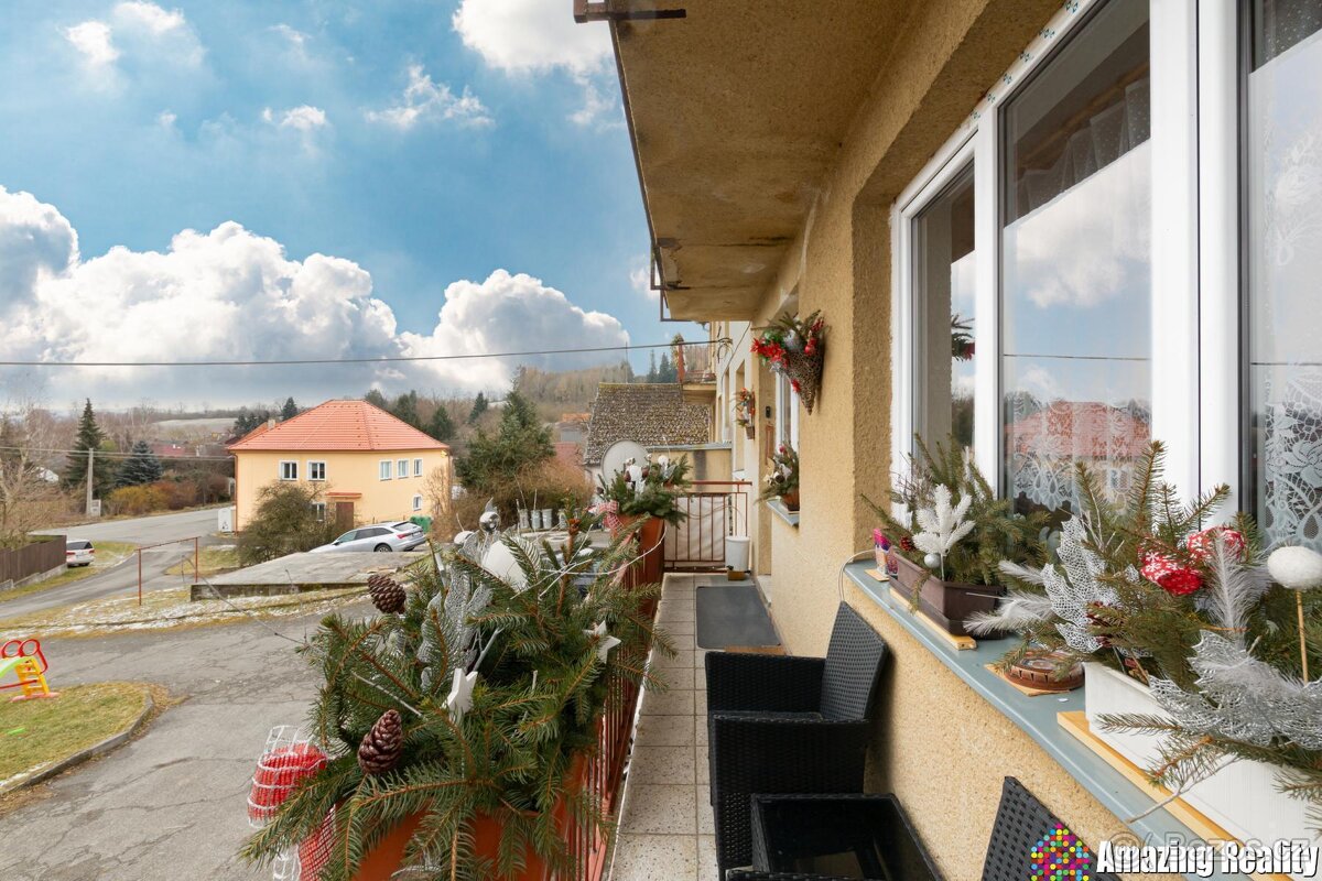 Prodej zděného bytu s garáží a balkonem, v obci Mileč - 15