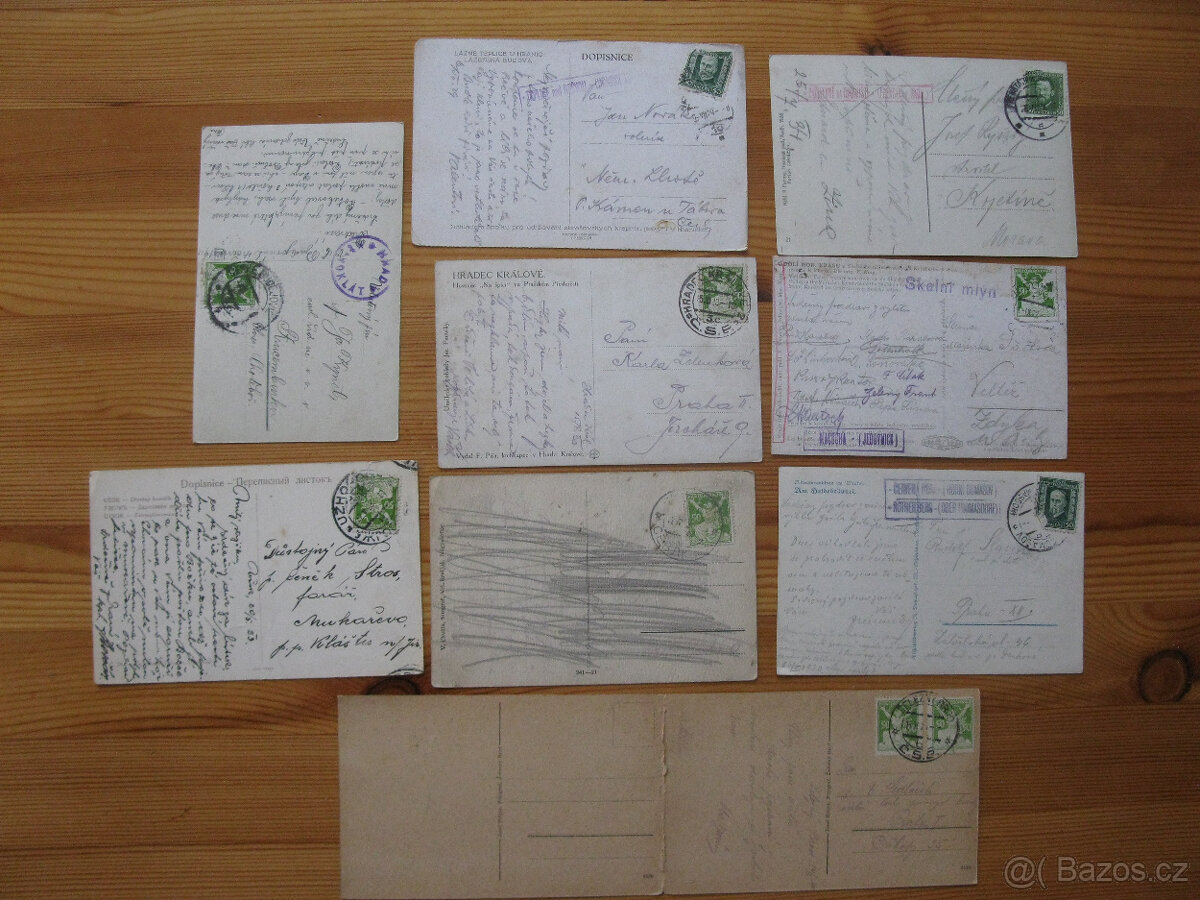 Pohlednice měst a obcí se známkama - 15