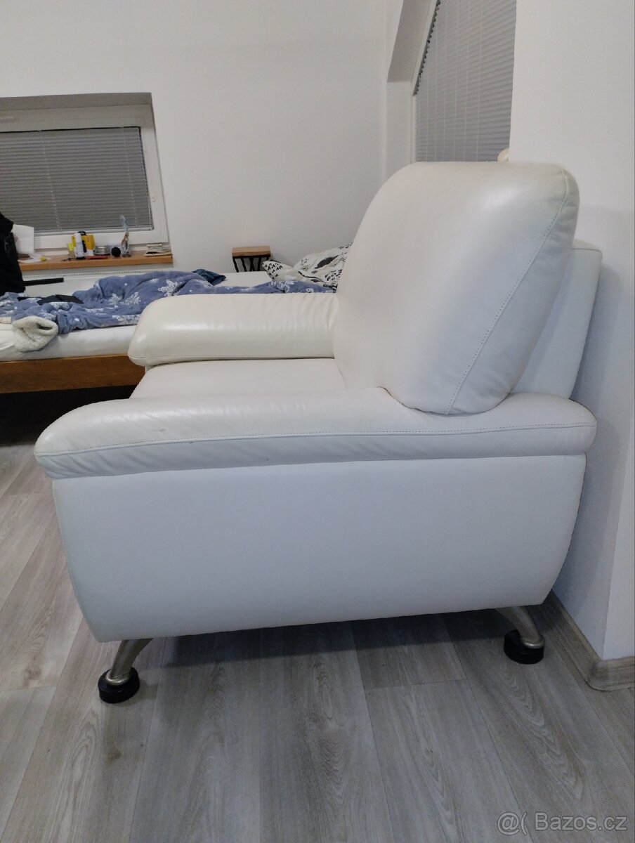 Retro kožená sedací souprava - 15