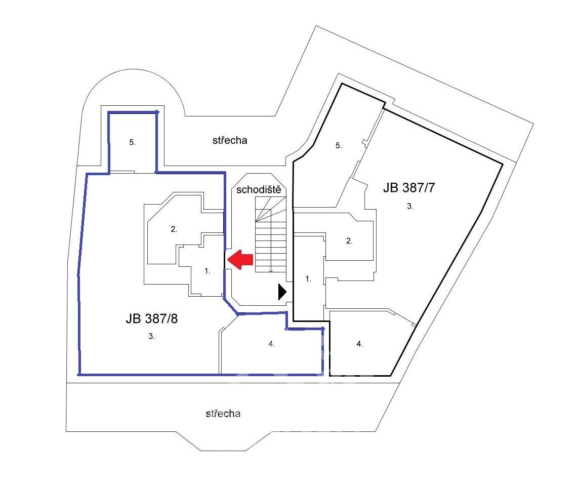 Prodej podkrovního bytu 1+kk, 59 m², Jablonec n.N., Anenské - 15