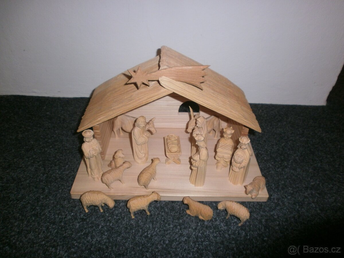 Ručně vyřezávaný český betlém 14a3 - 15