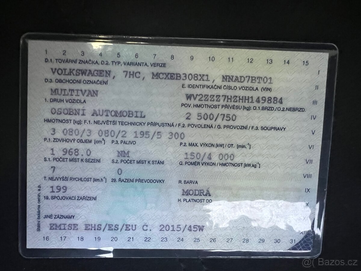 VW Multivan T6 Highline 4Motion, 2.0 TDI 150kW, DSG - 15