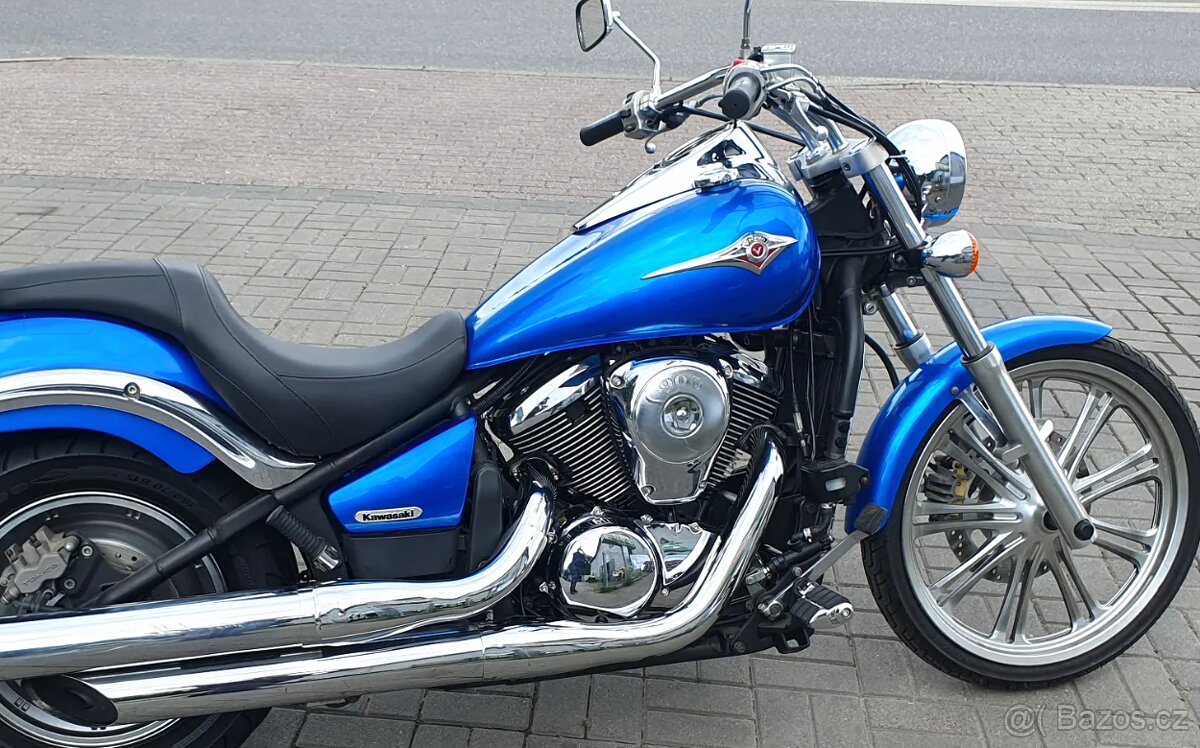 KAWASAKI VN 900 CUSTOM , - r..2008, TOP, krásny stav, 9.000 - 15