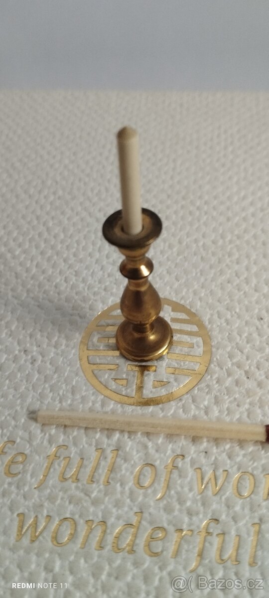 Mosazné miniaturky cca 11ks - 15