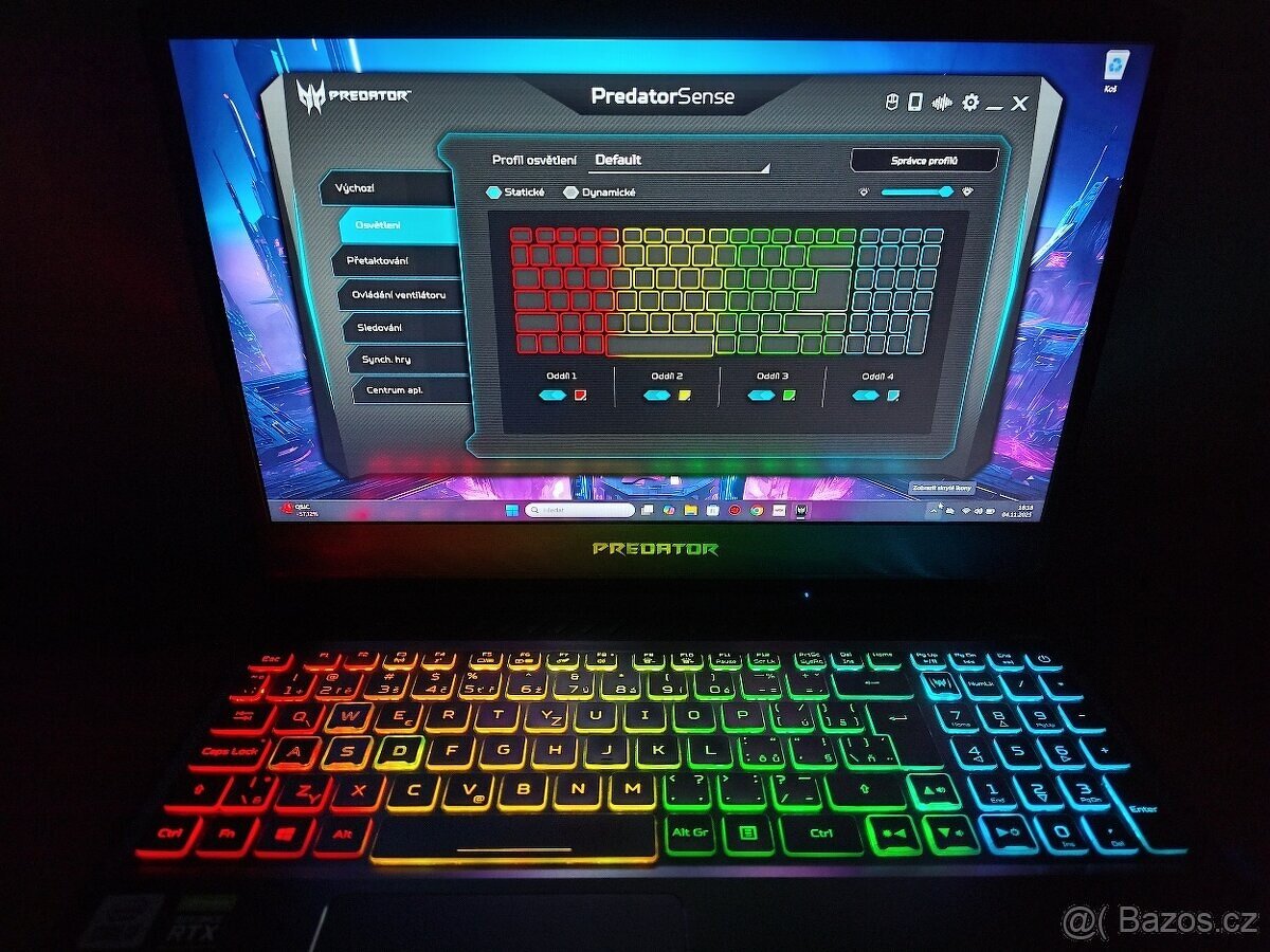 Predator Helios RTX-3080,i7,1TB,RGB-CZ,Kovový. - 15