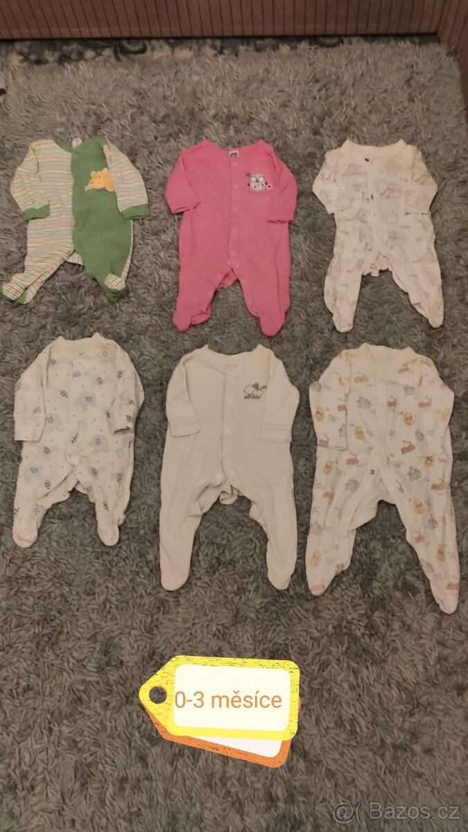Dětské zavinovačky a dětské oblečení od 0 měsíců - 15