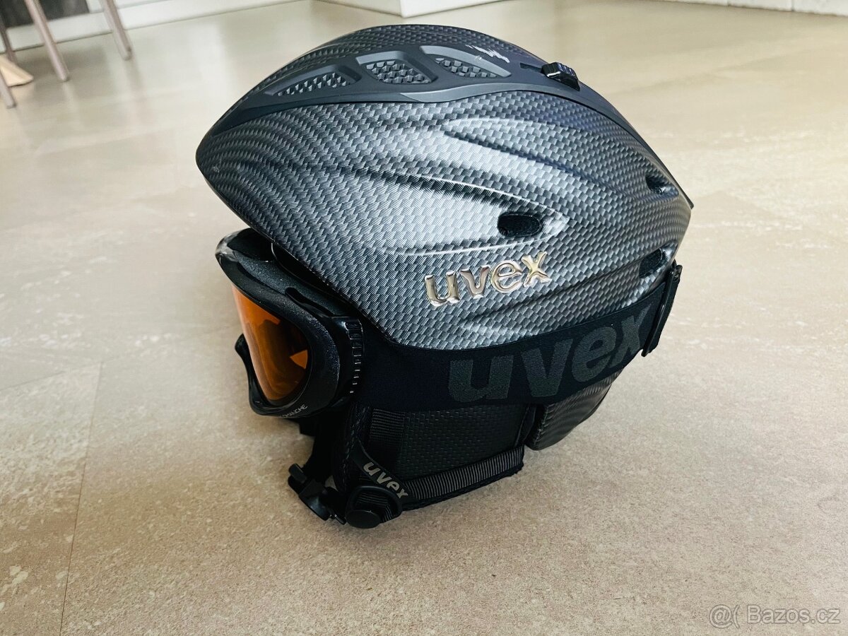 Lyžařská helma Uvex a brýle Uvex - 15