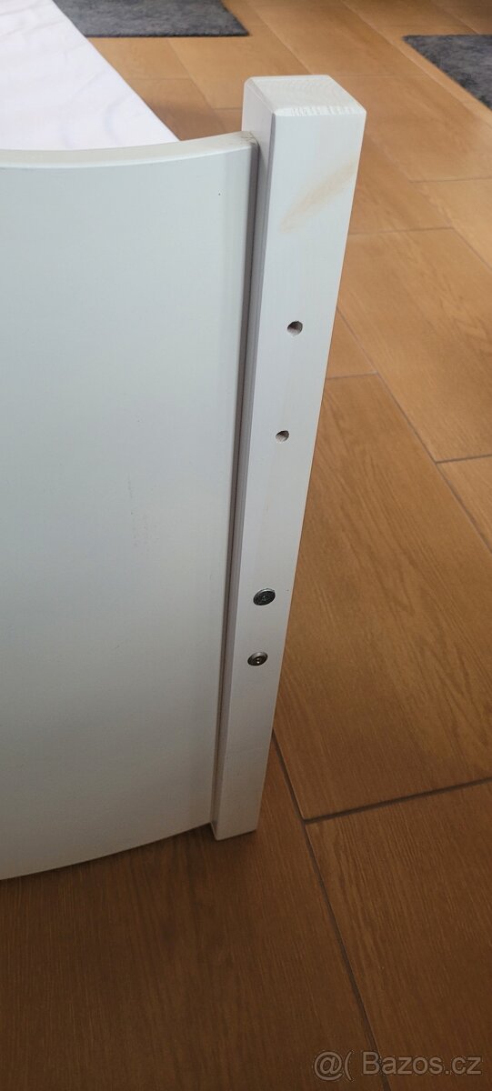 Dětská bila postel s hvězdičkama s šuplíkem - 15