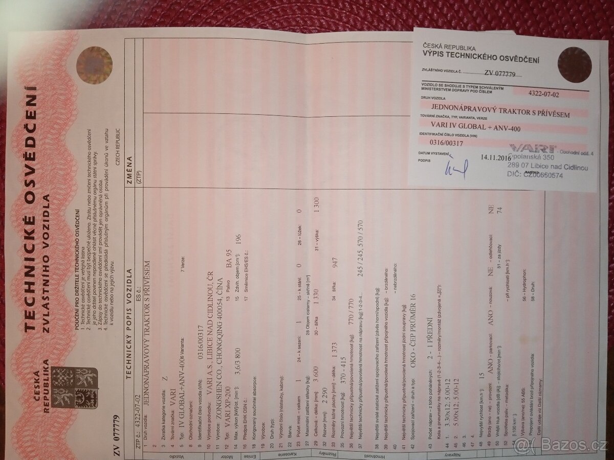 VARI XP 200 + VOZÍK AN400 - 15