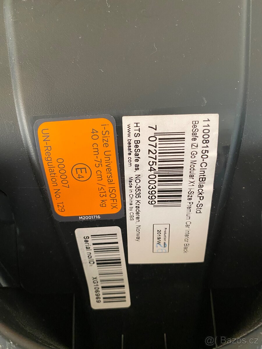 Autosedačka BeSafe iZi Go - 15