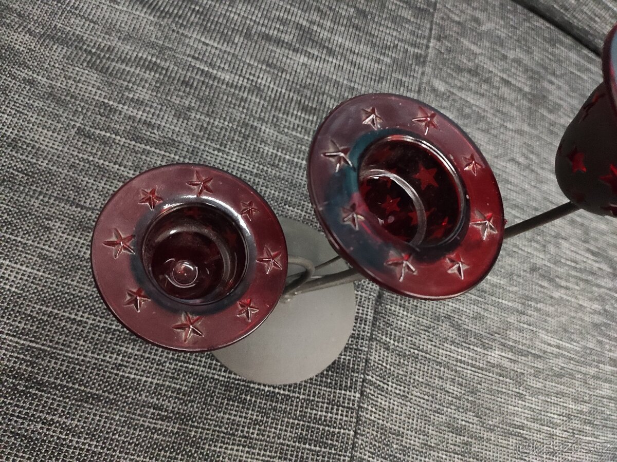 Vánoční dekorace - sob, trpaslík, svícen, věnec,... - 15