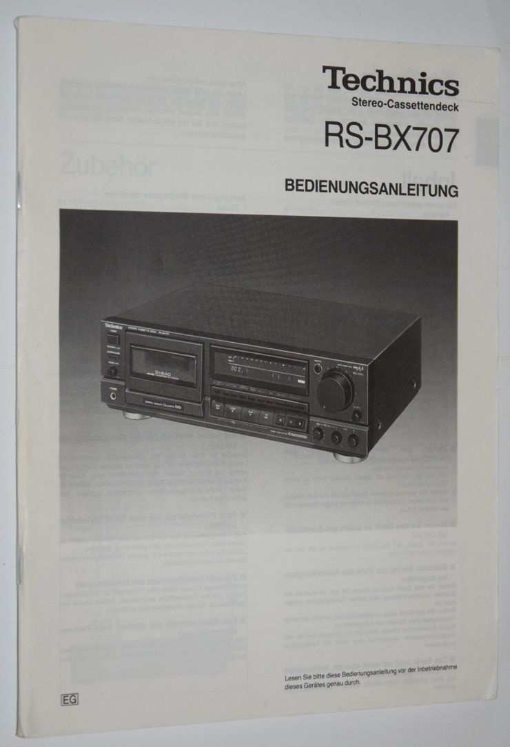 Tape deck TECHNICS RS-BX707, 3 hlavy, CLASS AA, Quartz DD - 15