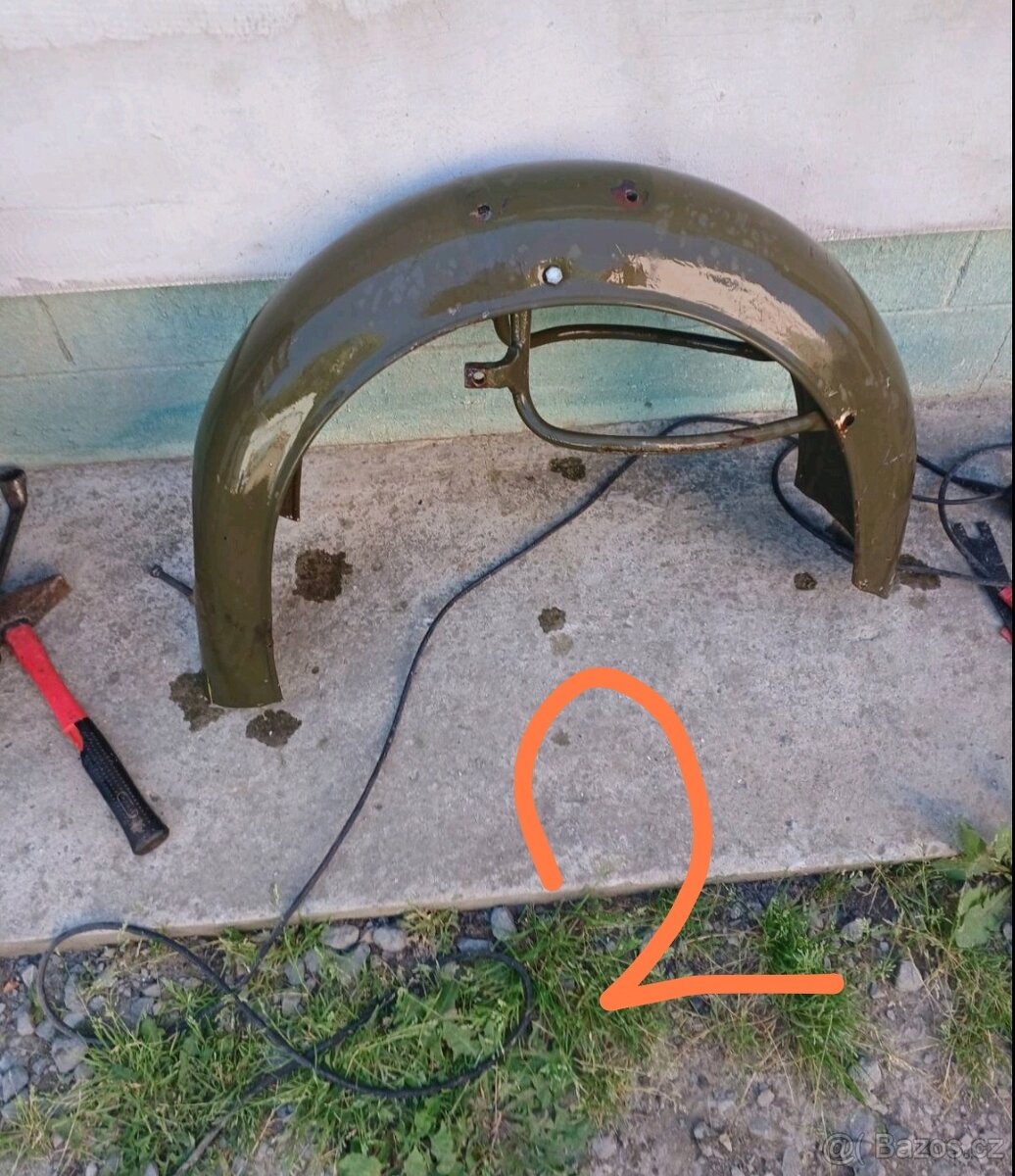 Odklápěcí zadní blatník přední blatník blatník na sajdu - 15