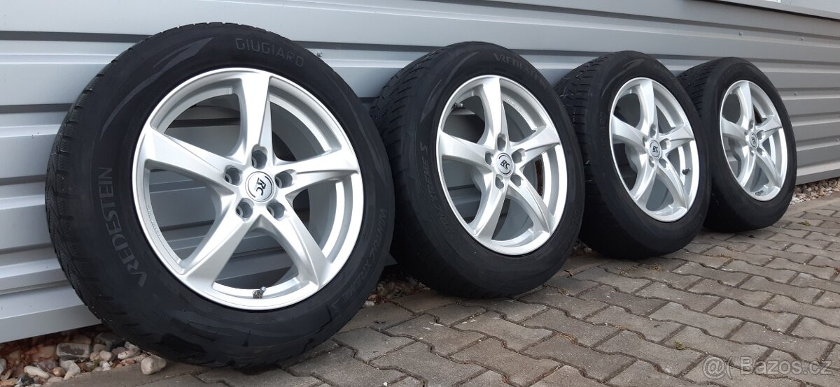 Alu sadu 5x112 r17 RC vw Tiguan zimní pneu - 15