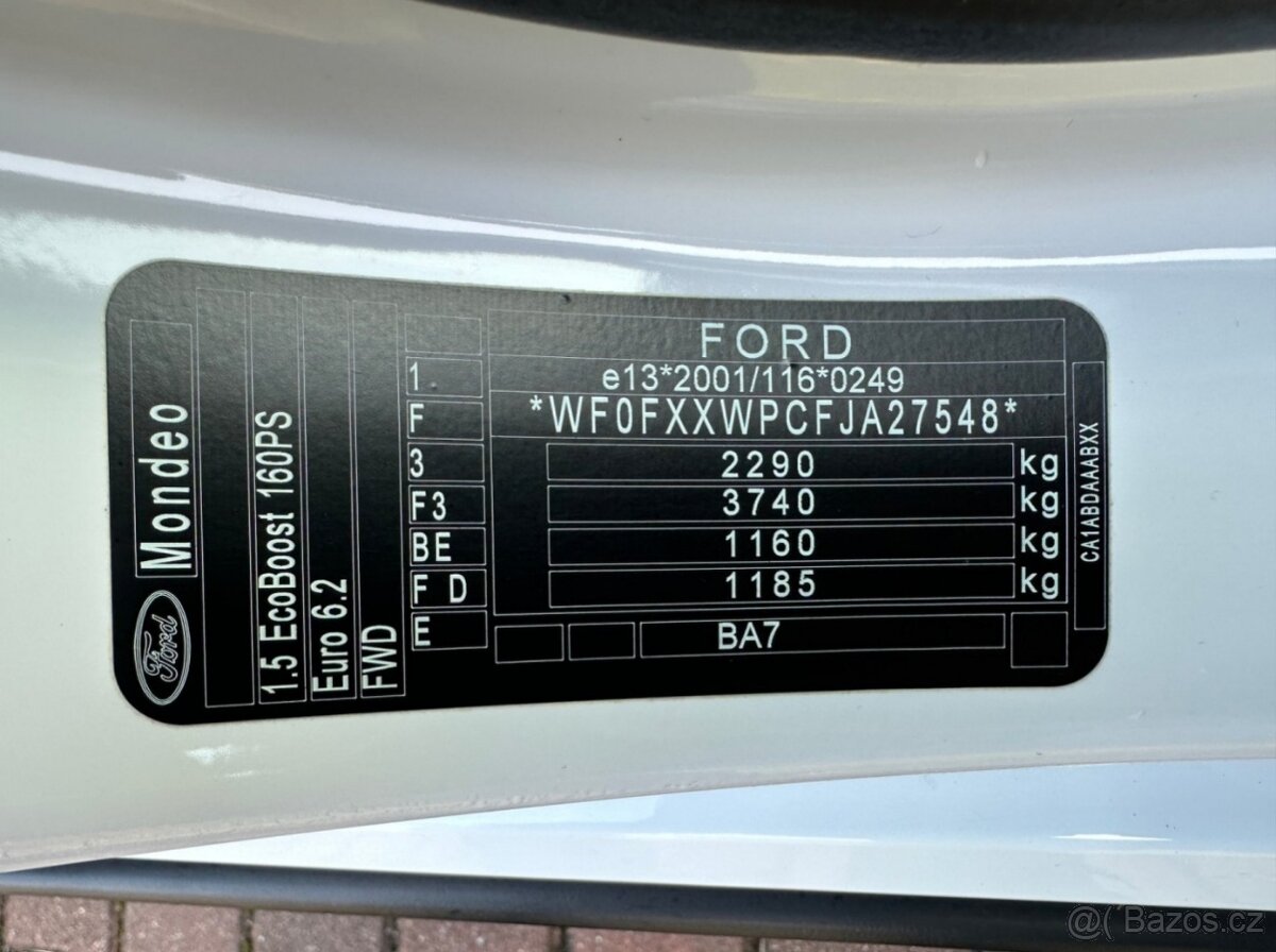 Prodám Ford Mondeo 1.5EcoBoost 121kw ST-Line - 15