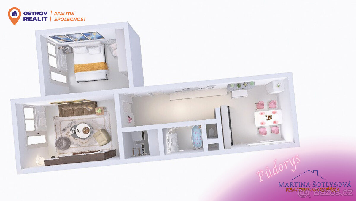 Prodej, Byt 2+1 s dvěma balkony, 66 m2, Brno - Řečkovice - 15