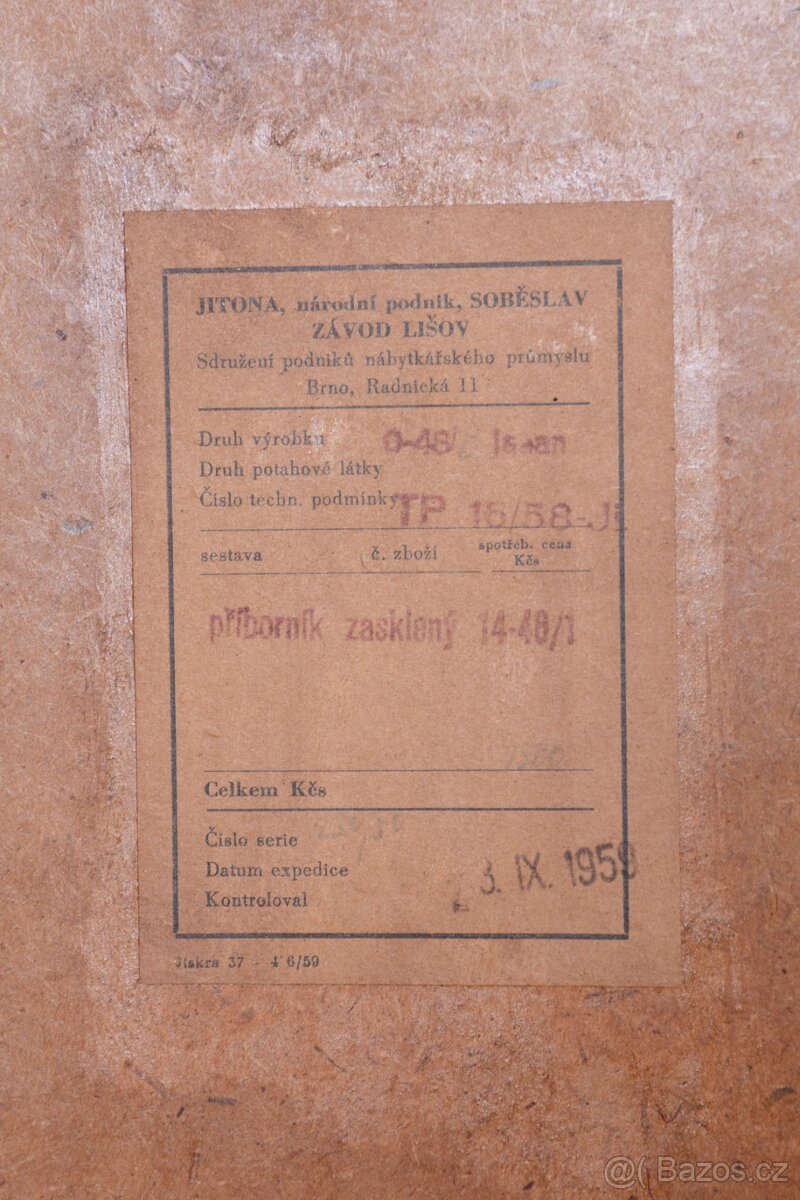 Vitrína/ knihovna č. 3401 - 15