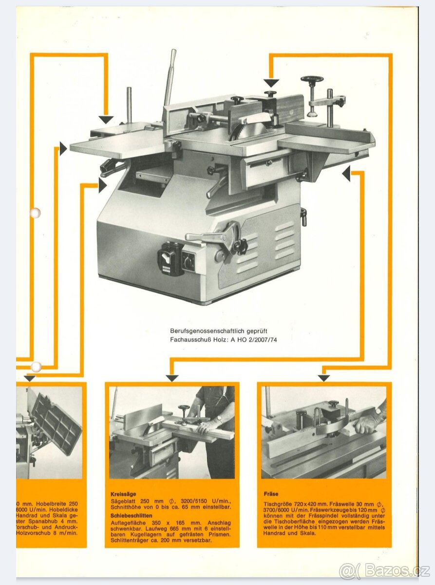 Pětioperační kombinovaný dřevoobráběcí stroj SU260 - 15