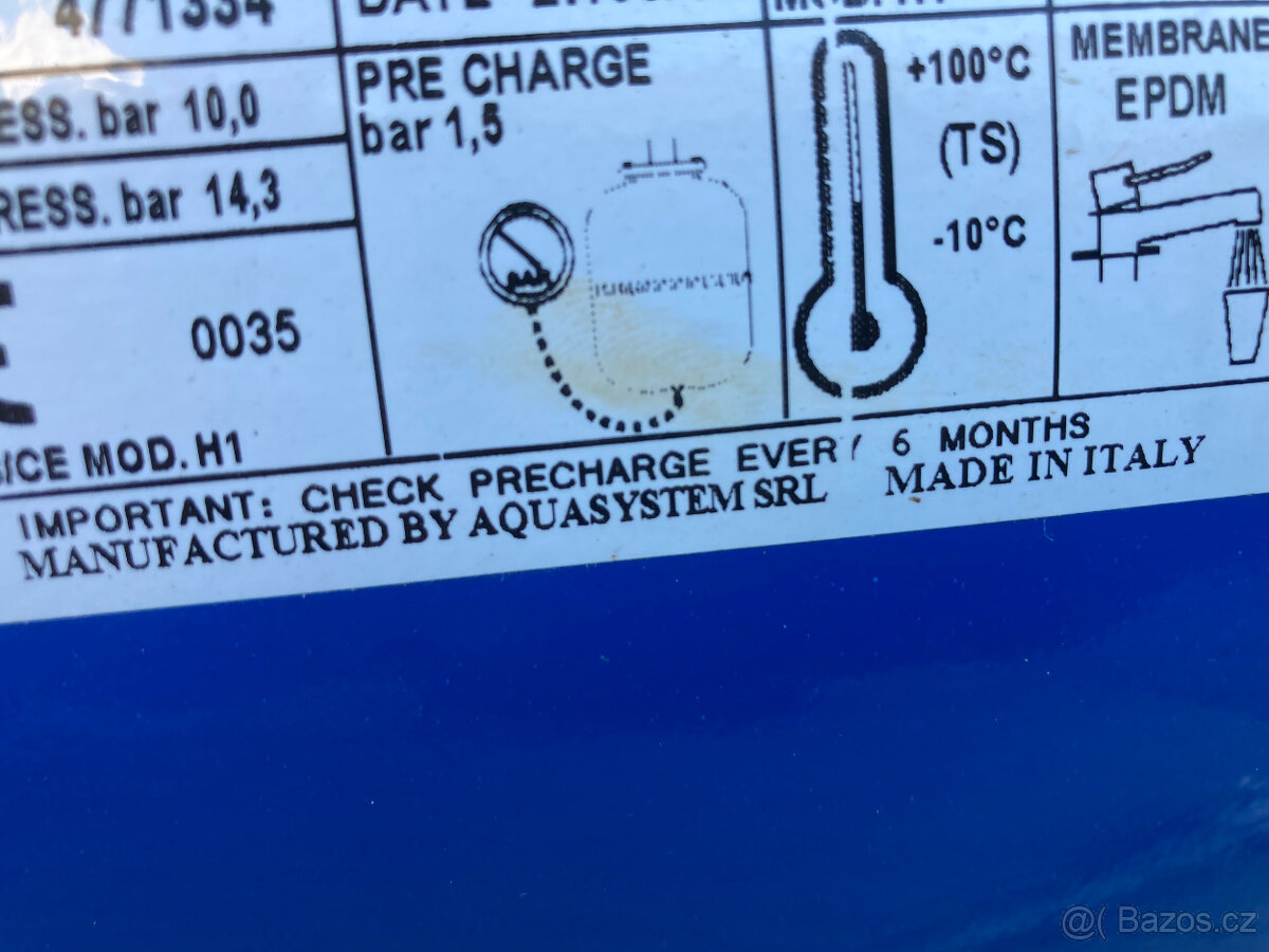 Nádrž tlaková expanzní Aquatrading VA 024 nová 900 kč - 15