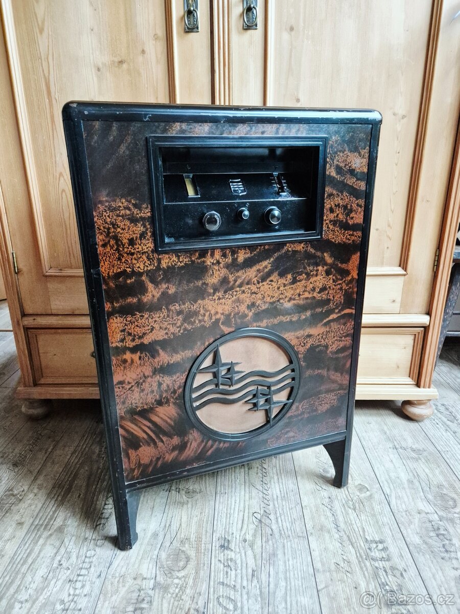 Starožitné rádio Philips 2601, "kamna", 1930-1931 - 15