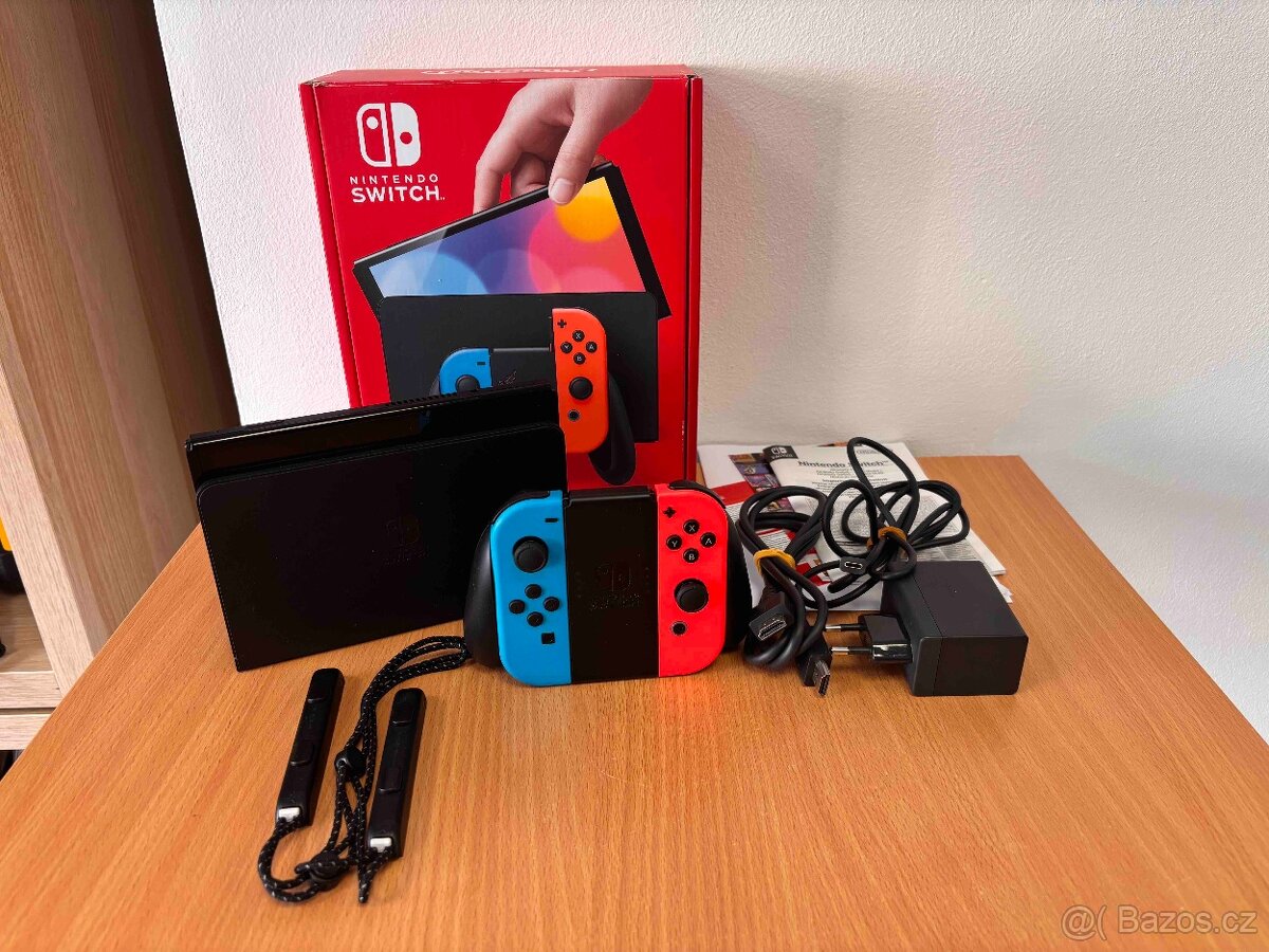 🎮 Nintendo Switch (OLED model) – Neon Blue / Neon Red - 15