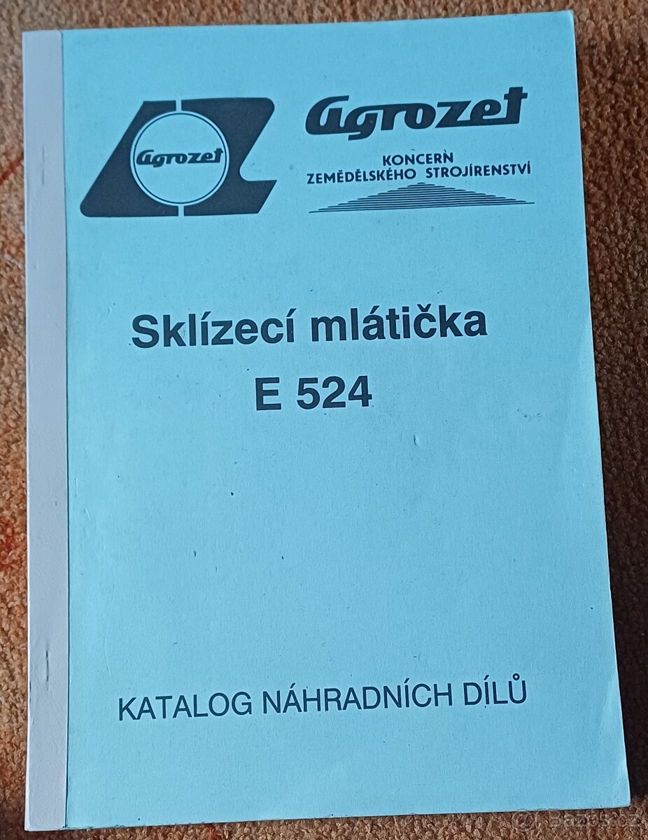 Prodám originální knihy k samojízdným kombajnům Fortschritt - 15