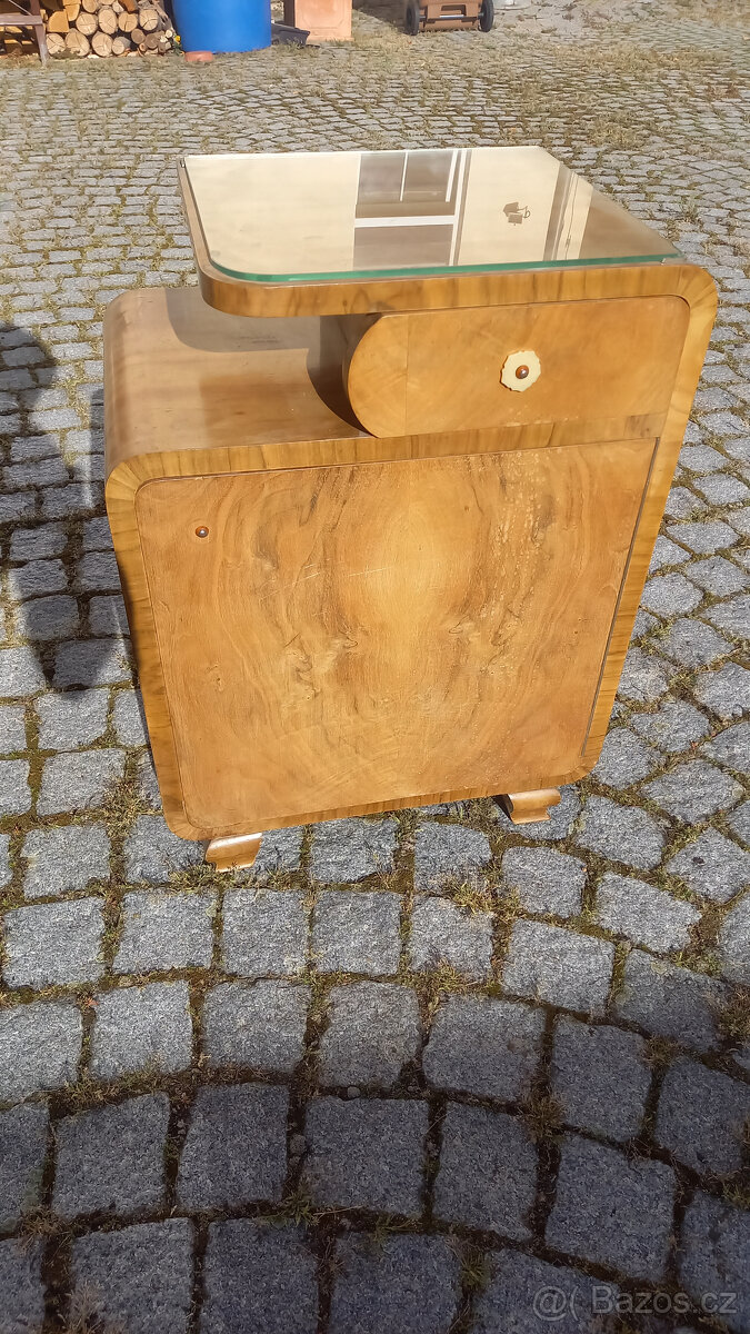 starožitné noční stolky - Art Deco 30. - 40. léta - 15