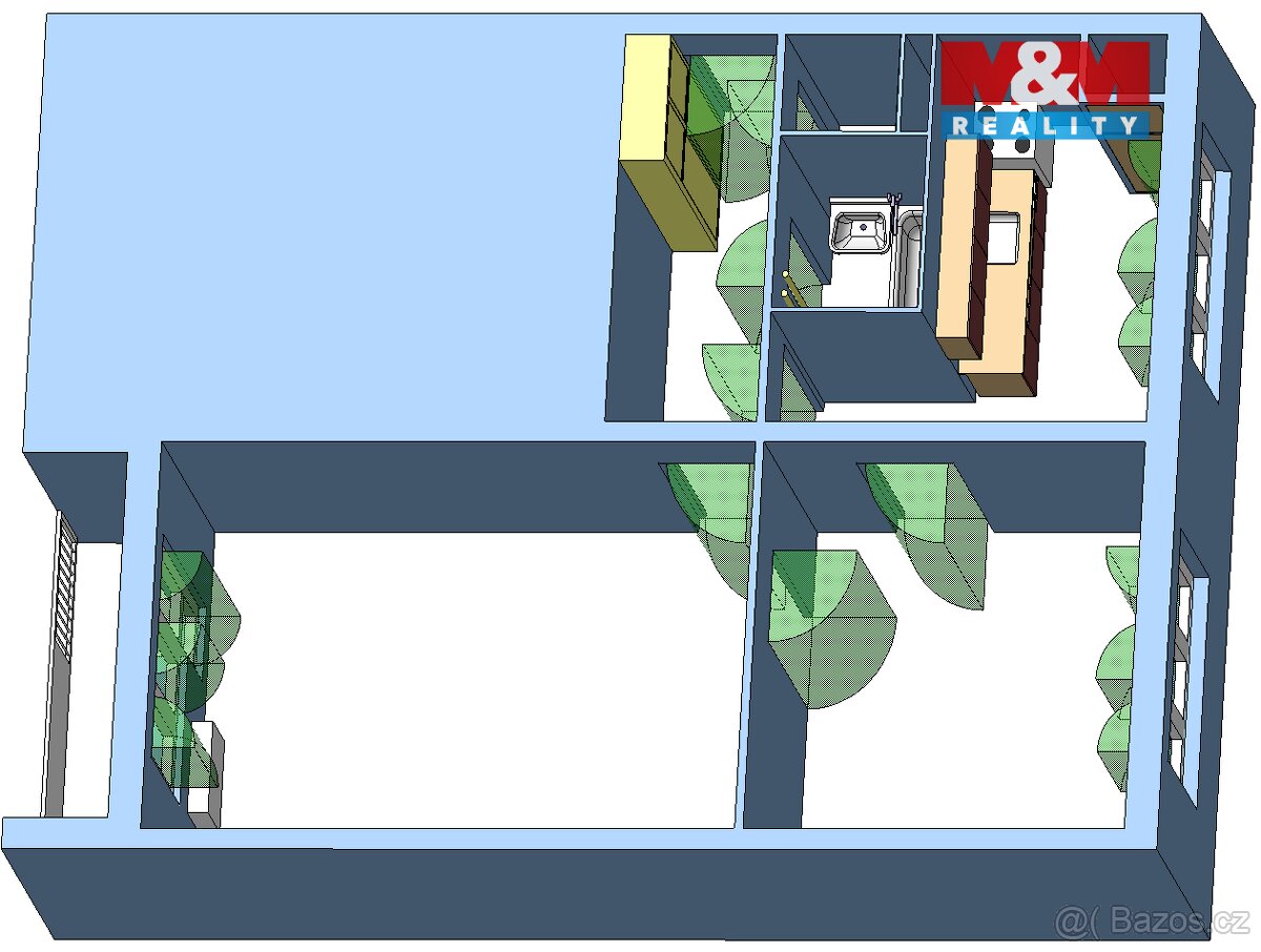 Prodej bytu 2+1, 49 m², Beroun, ul. Košťálkova, lodžie - 15